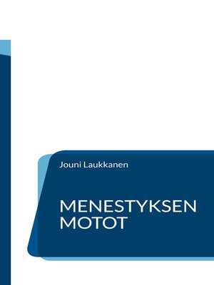 cover image of Menestyksen motot